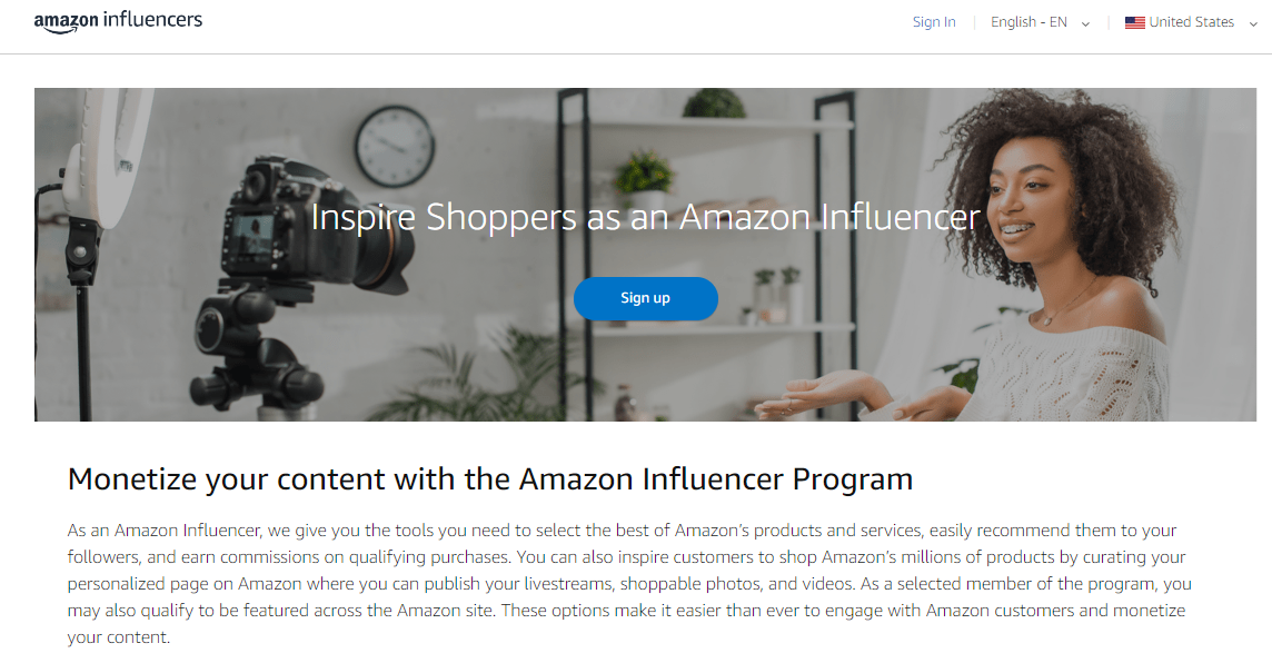 Amazon influencers