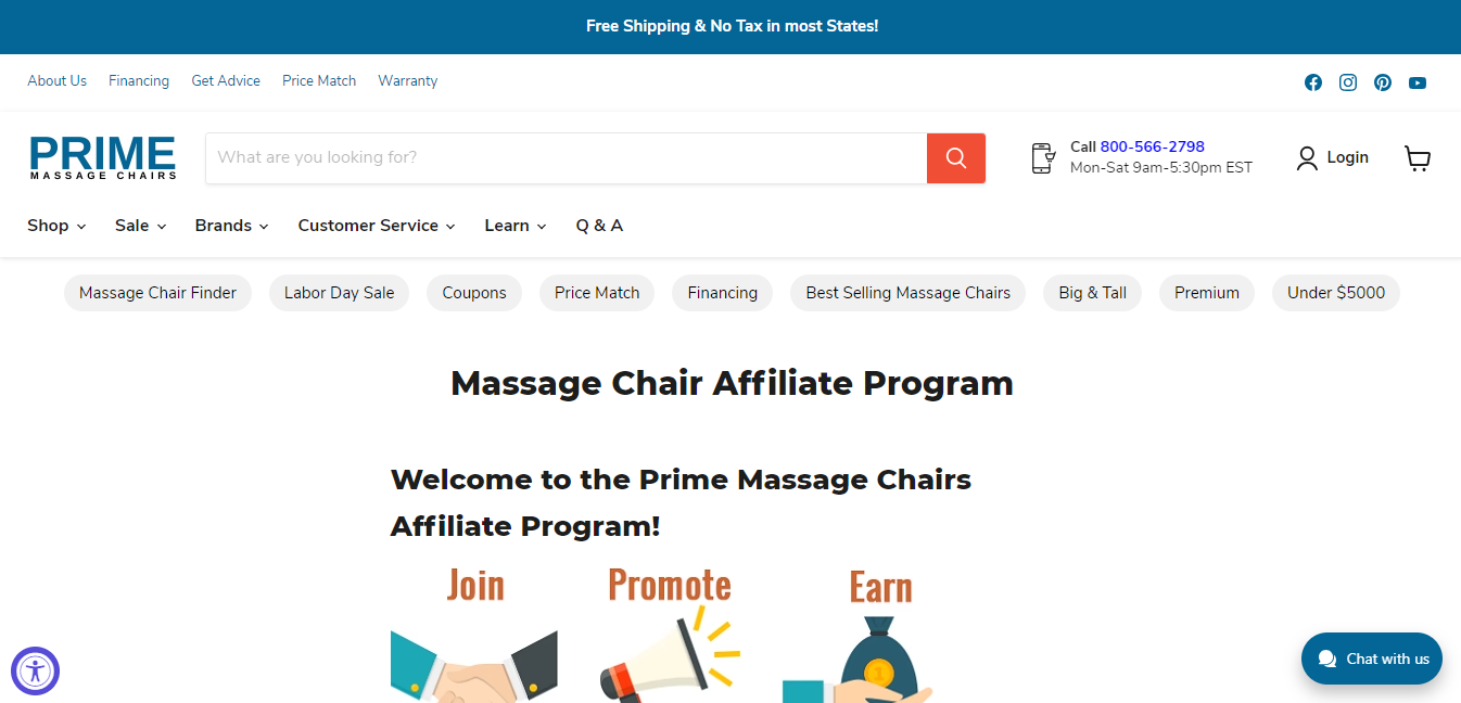 Prime massage chairs